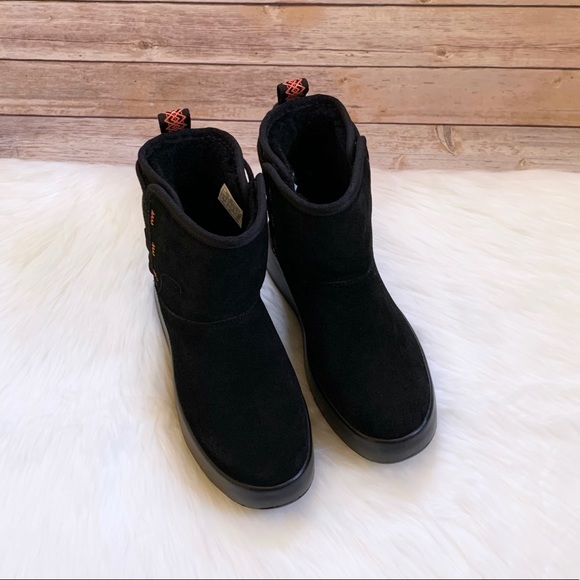 UGG Women’s Classic Boom Ankle Boot In Black - Picture 4 of 9